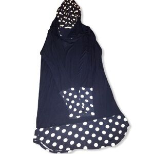 TUNIC. Navy and white. Medium